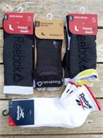 4 PACKS ( 6 Pairs ) 40-42 REEBOK Running Crossfit Trainer Ankle SOCKS White
