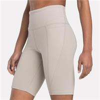 Reebok Lux High Rise Bike Shorts Women's S (UK 8-10) Tight Ash Grey Shorts - S Regular