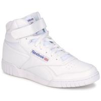 Reebok EX 0 FIT HI Mens Leather Shoes Trainers UK Size 7 - 13  White - Blue