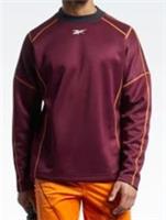 REEBOK Men's Red MYT Crew Neck Long Sleeve Sweater Jumper Size Medium BNWT - M Regular