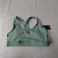 Reebok Lux Bold Racer Bra Women's Size L Wireless Tregre Green Sports Bra - L Regular