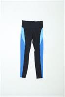 Reebok Women's Black Blue Light Blue Polyamide Athletic Skinny Trousers Size S - S Regular