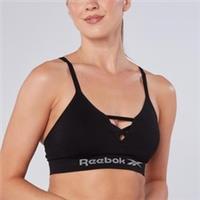 Reebok Sports Seamless Maryina Bra Women's Size XS Wireless Halter Black Bra - XS Regular