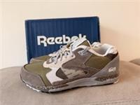 GARBSTORE X REEBOK Collab GS INFERNO Sports Trainers GREY / GREEN BASIL - UK 9