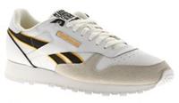 Reebok Mens Trainers Classic Leather Lace Up white black UK Size
