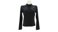 Reebok Women's Top Size M Black High Neck Half-Zip New - M Regular
