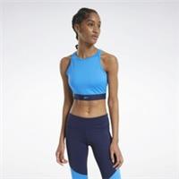 REEBOK Womens Blue Sports Tight Fit Crop Top Size UK Small BNWT - S Regular
