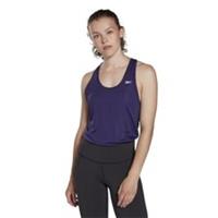 REEBOK Women's Navy Blue Workout Ready Us Perform Mesh Training Tank Top 2XS - 2XS Regular