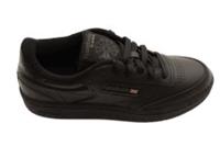 Reebok Men's Club C 85 Tennis Trainers Size 4.5 Black/Charcoal Leather Upper New