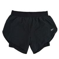 Reebok Women's Shorts Size S Black Elastic Waist Running 2 In 1 Shorts New - S Regular