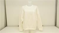 Reebok Women's Jumper Size M Cream Crew Neck New - M Regular