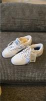 Vintage Reebok Workout Trainers UK 8 White Leather Retro 80s 90s Deadstock Style