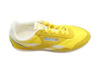 Reebok Women's Classic AZ Running Trainers Size 7 Yellow Leather Low Top New