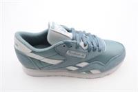 Reebok Women's Classic Nylon Running Trainers Size 6 Blue/White Lace Up New