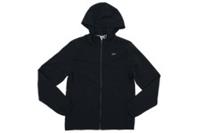 Reebok ID Train Men's Woven Jacket Size S Black Zip Hood Lined Long Sleeve New - S Regular