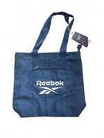 Reebok Tote Bag Women's Blue Spacious Front Zip Pocket Durable Straps New