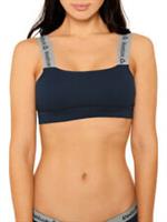 Reebok Womens Shelby Elastane Sport Bra Crop Top.SIZE XS.Removable Cups. - XS Regular