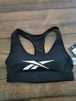 Reebok S Lux Racer Pad Bra Top Black Women's UK Size Small BRAND NEW