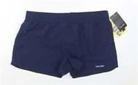 Reebok Womens Blue Polyester Blend Sailor Shorts Size 20 Reg - 20 Regular