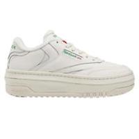 REEBOK WOMEN'S CLUB C EXTRA TRAINERS SHOES SNEAKERS CHALK WHITE GREEN RETRO NEW