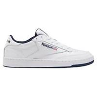 REEBOK MEN'S CLUB C 85 TRAINERS SHOES SNEAKERS WHITE NAVY RETRO 80S NEW BNWT OG