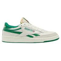 REEBOK MEN'S CLUB C REVENGE TRAINERS SHOES SNEAKERS CHALK WHITE GREEN RETRO NEW