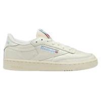 REEBOK WOMEN'S CLUB C 85 TRAINERS SHOES SNEAKERS CHALK WHITE BABY BLUE RETRO NEW