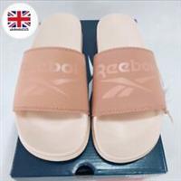 Womens Slide Sandals UK 6.5 EUR 40 Reebok Flip Flops Summer Shoes Beige NEW