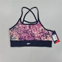 Reebok Womens Sports Bra Navy Purple Large Speedwick - L Regular