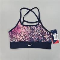 Reebok Womens Sports Bra Navy Purple Medium Speedwick - M Regular