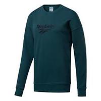 REEBOK CLASSICS VECTOR CREW SWEATSHIRT GREEN COMFY WARM RELAXED LOUNGE NEW BNWT - S Regular