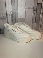 Reebok Women's Club C Extra Chalk Sedona Rose Platform Leather Trainers UK 6 NEW
