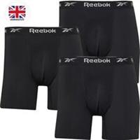 Reebok Mens Ainslie Performance 3-Pack XL Trunks Black Underwear RRP £34.99 NEW - XL Regular