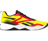 Reebok Sz10.5 Mens NFX Trainers Running Shoes Sneaker Acid Yellow BNIB Vectored