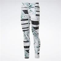 REEBOK Women's Lux Bold Tight Gift Wrapped Leggings White/Black Size S 8-10 NEW - S Regular