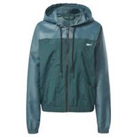 REEBOK Women's Green Shiny Woven Full Zip Hooded Jacket Size Large (16 - 18) NEW - L Regular