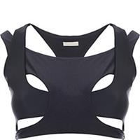 Reebok Womens Cutout Sports Bra In Black RRP£130 SIZE-X-Large