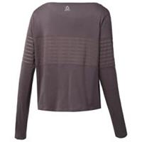 REEBOK Women's Mesh Long Sleeve Layer T-Shirt Brown Ladies Size UK XS 4-6 NEW - XS Petites