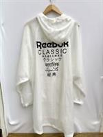 Reebok Classics Unisex Poncho White Beach Swim Holiday Hooded DJ1888 - Large - L Regular