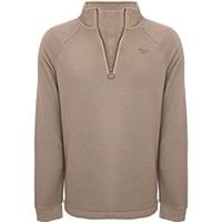 Reebok Classics Mens half zip sweatshirt in brown RRP £49.95 SIZE-M