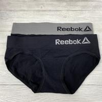 Reebok Black And Grey And Black Stripe Seamless Brief Size XS 2 Pack PC