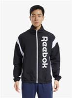 REEBOK Men's TE LL Woven Relaxed Fit Full Zip Jacket Black Size UK Medium NEW - M Regular