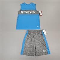 Reebok Kids Boys Outfit Set Tank Top Shorts Blue Grey 11- 12 Years