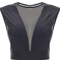 Reebok Womens Butterfly Mesh Insert Sports Bra in Black RRP£150 SIZE-X-Small