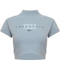 Reebok Women's Washed Grey High Neck Crop RRP £5 Size-XL