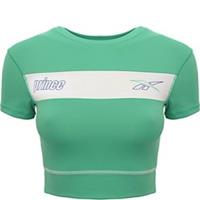 Reebok x Prince Womens retro crop t-shirt in green RRP £38 SIZE-XL