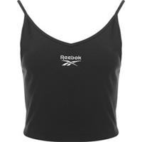 Reebok Women's Small Central Logo Ribbed Vest Top RRP£17.95 Size:Large