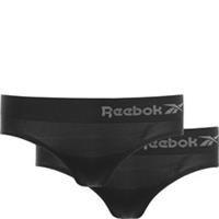 Reebok Women's 2 Pack Seamless Brief in Black RRP£10 Size:X-Small
