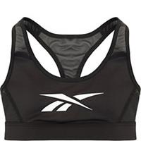Womens Reebok Training Racer Back Medium Support in Black RRP£33 SIZE-XS
