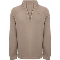 Reebok Classics Mens half zip sweatshirt in brown RRP £49.95 SIZE-S